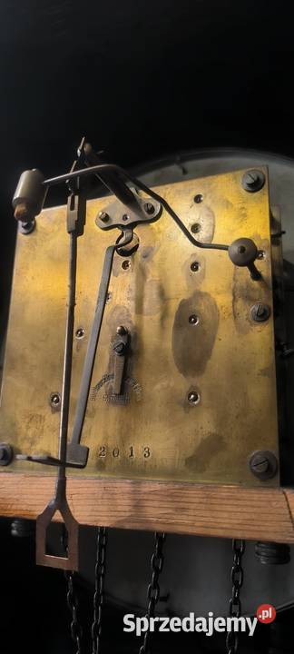 Piękny wielki zegar stojący w stylu gdańskim Kwaczała