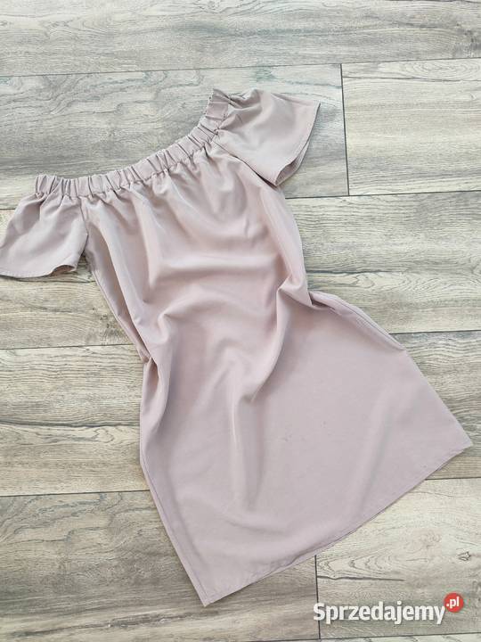 Beżowa sukienka HM 34 Jasło