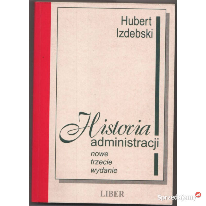 Historia Administracji Izdebski Hubert biznes, nauki ekonomiczne Łódź