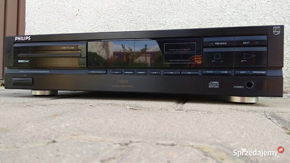 Legendarny Philips CD604 odtwarzacz CD TDA1543