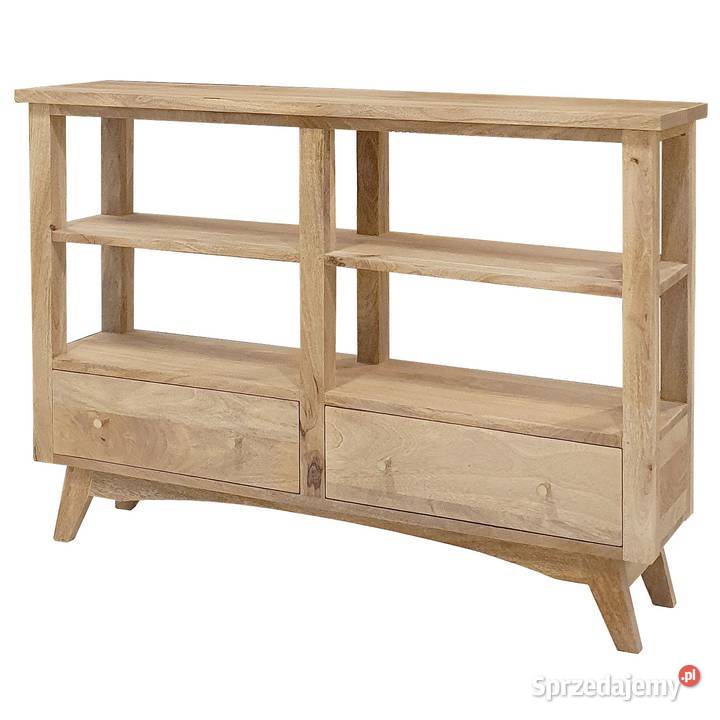 Konsola drewniana BONN 130 z półkami i