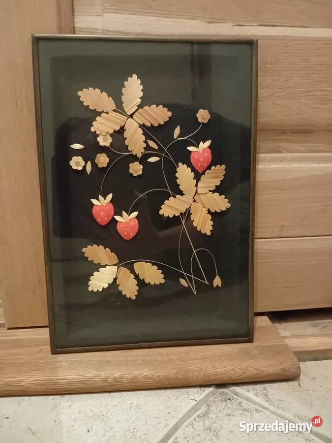 Uroczy vintage obraz ze słomek Dębica