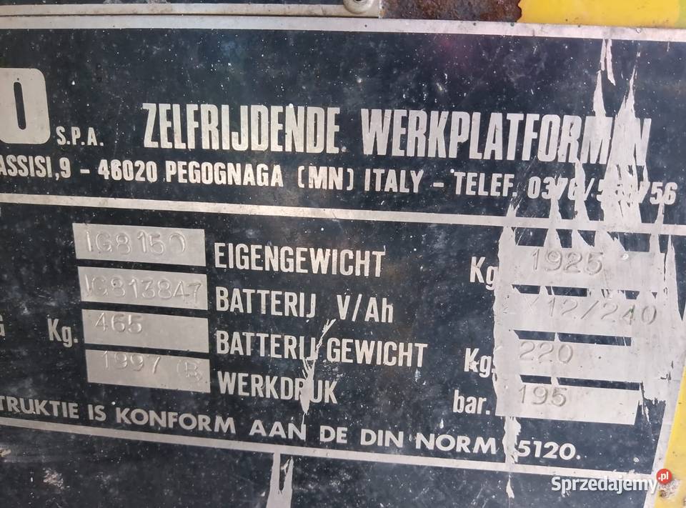 Podnośnik nożycowy