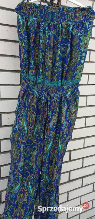 Kombinezon maxi Boho 6 jedwab 6 kolorów z Włoch kolorowy Białystok