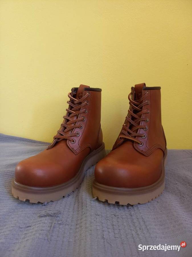 Brązowe skórzane buty Ecco Staker M