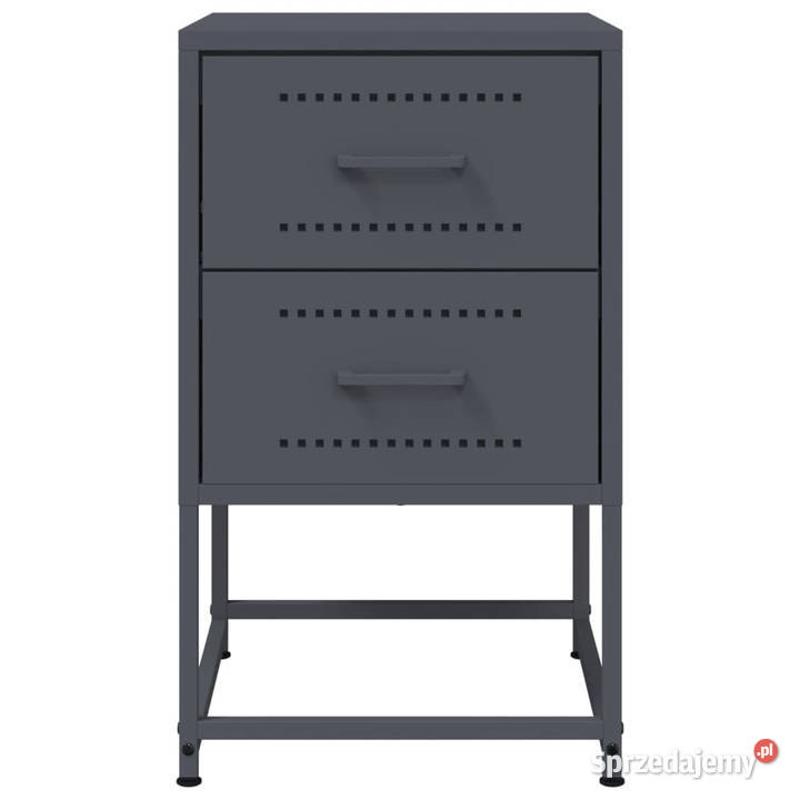 Szafka nocna antracytowa 36x39x605 stal WM846462 mazowieckie Warszawa