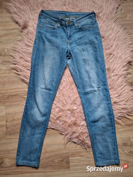 Świetne jasne jeansy proste Lee bawełna w25 l31 Kraków