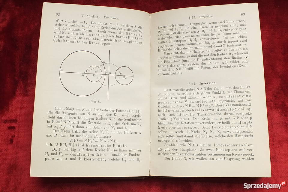 Stara niemiecka książka matematyka wydana w 1906 lubuskie Żary sprzedam