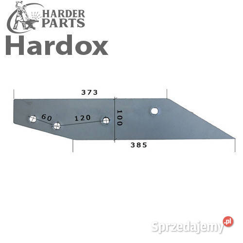 Płoza długa HARDOX 27480602L części do pługa Suwałki