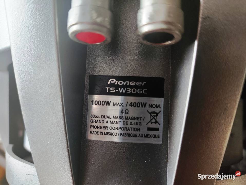 Skrzynia bassowa basowa tuba subwoofer Pioneer Niegowonice