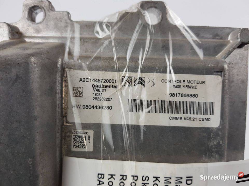 KOMPUTER SILNIKA ECU 9804436280 9817868880 Pozostałe kujawsko-pomorskie sprzedam