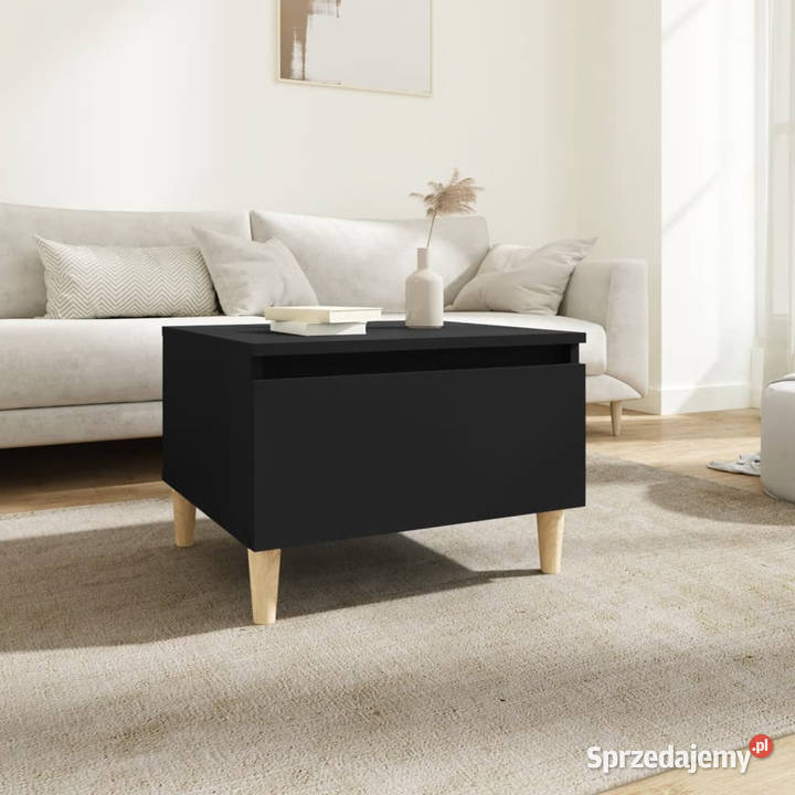 Stolik boczny czarny 50x46x35 materiał Stoły mazowieckie Warszawa