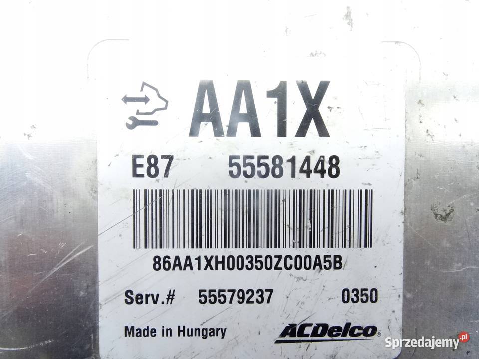 OPEL MERIVA B 17 STEROWNIK SILNIKA 55581448 AA1X Przemęt