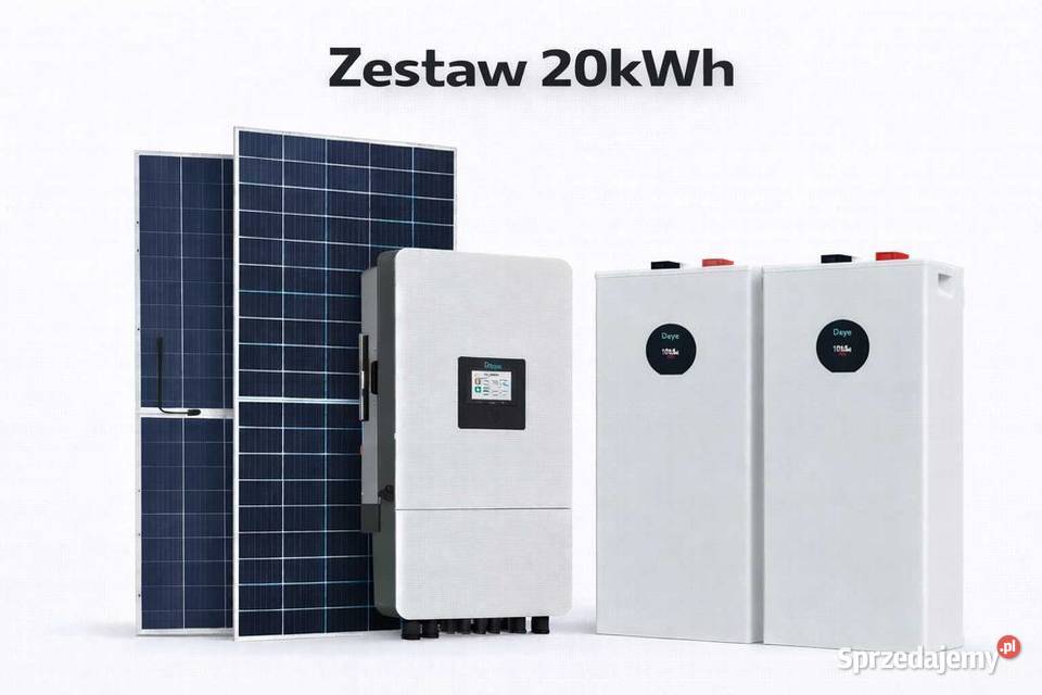 Zestaw budżetowy 20kWh LV panele inwerter 3 fazy małopolskie