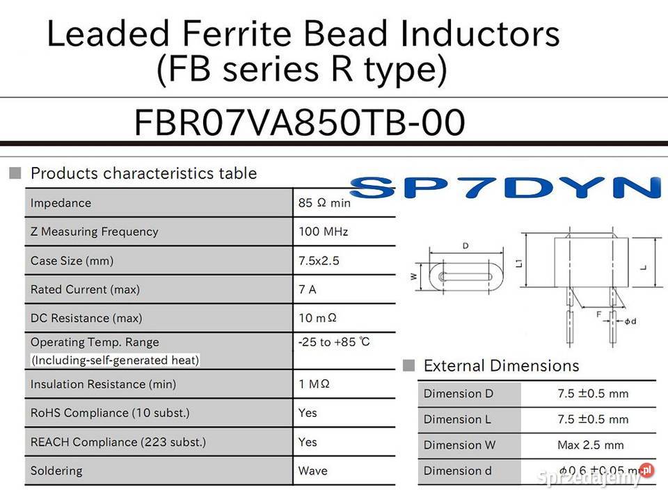 Super Filtr dławik rdzeń ferrytowy filtr 2 1 Części i akcesoria łódzkie Ozorków