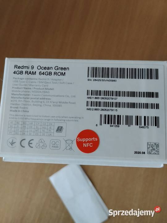 Redmi 9 64 GB ocean green Posługowo