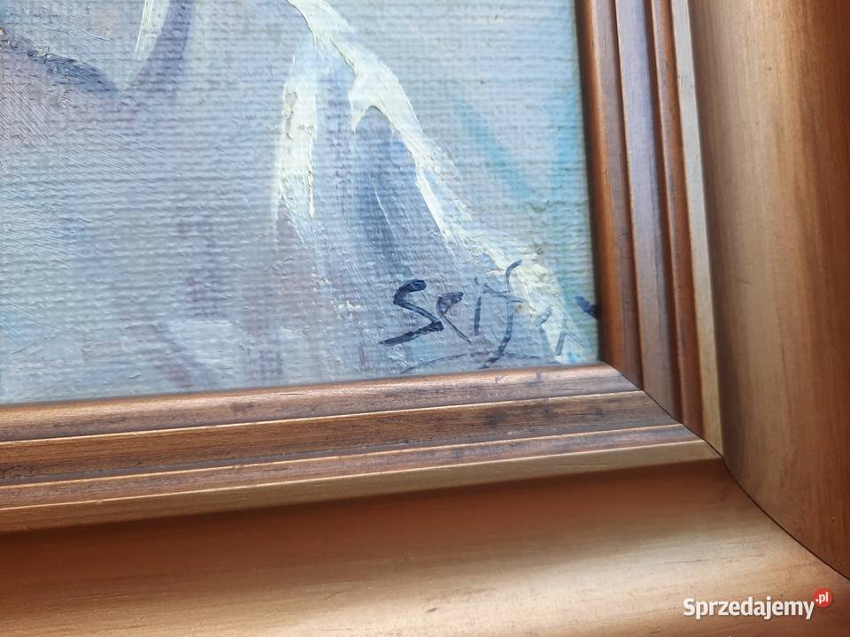 55 Portret dziecka stary obraz olejny sygnowany Tczew