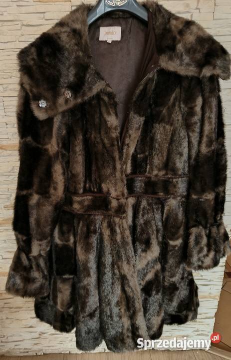 Futerko sztuczne ciemny brąz cieniowany Gdańsk