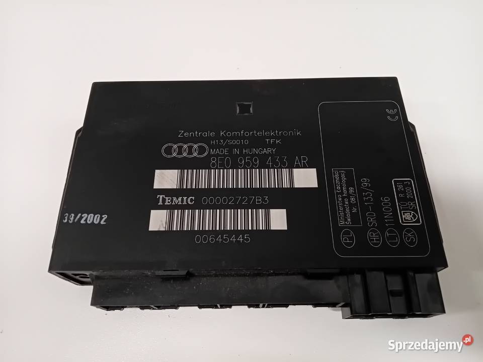 Moduł komfortu 8E0959433AR AUDI A4 B6 B7 WYSYŁKA Gołaszyce