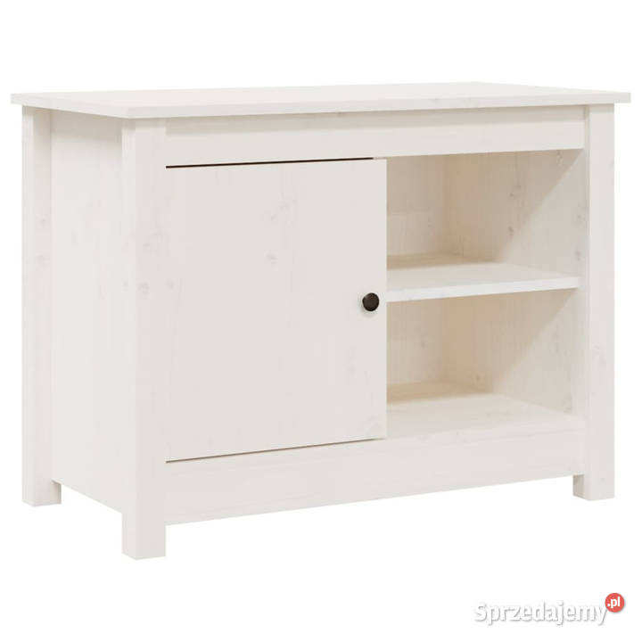 Szafka pod telewizor biała 70x365x52 lite drewno RTV mazowieckie Warszawa