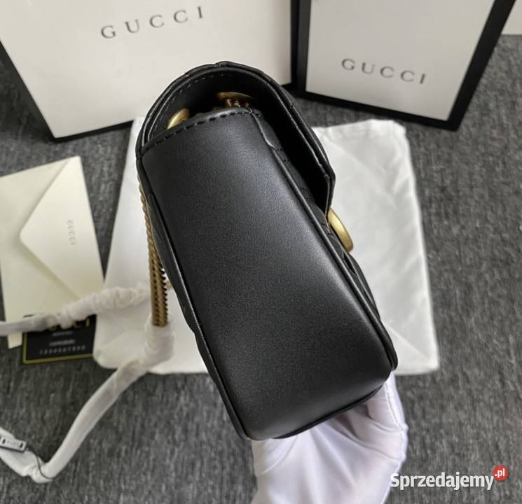 Torebka damska Gucci Marmont small 26 czarna Listonoszka Torby i torebki Rzeszów
