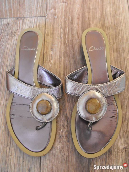 CLARKS 3839 245 klapki skórzane sandały Białystok