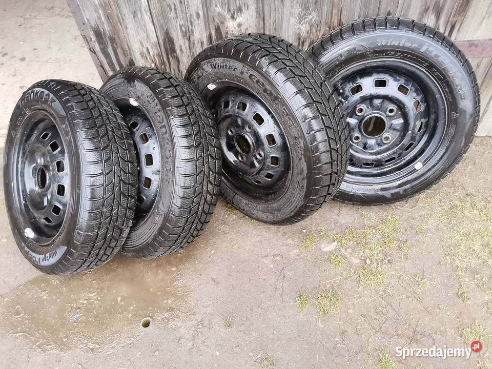 4 koła zimowe wyważone Chewrolet Daewoo Matiz Czarne Małe