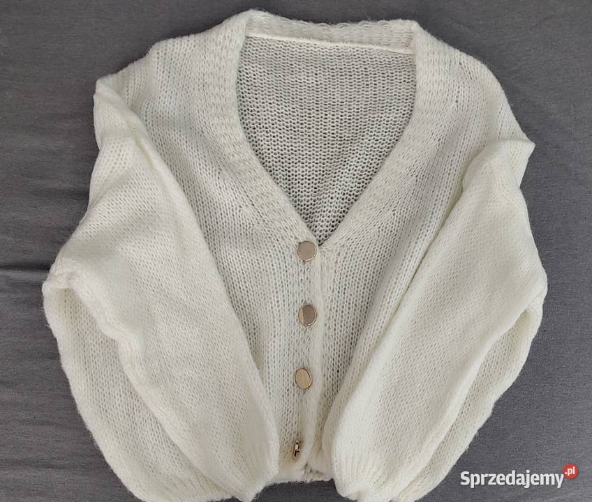 Sweter biały biały