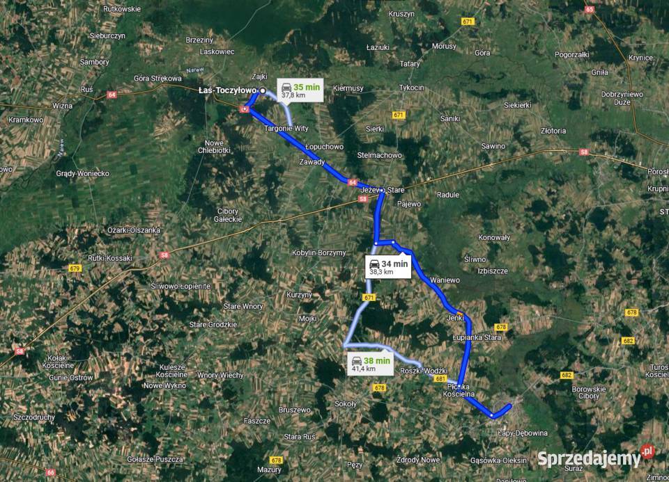 Działka Leśna 5006 m2 Łaś Toczyłowo Łaś-Toczyłowo