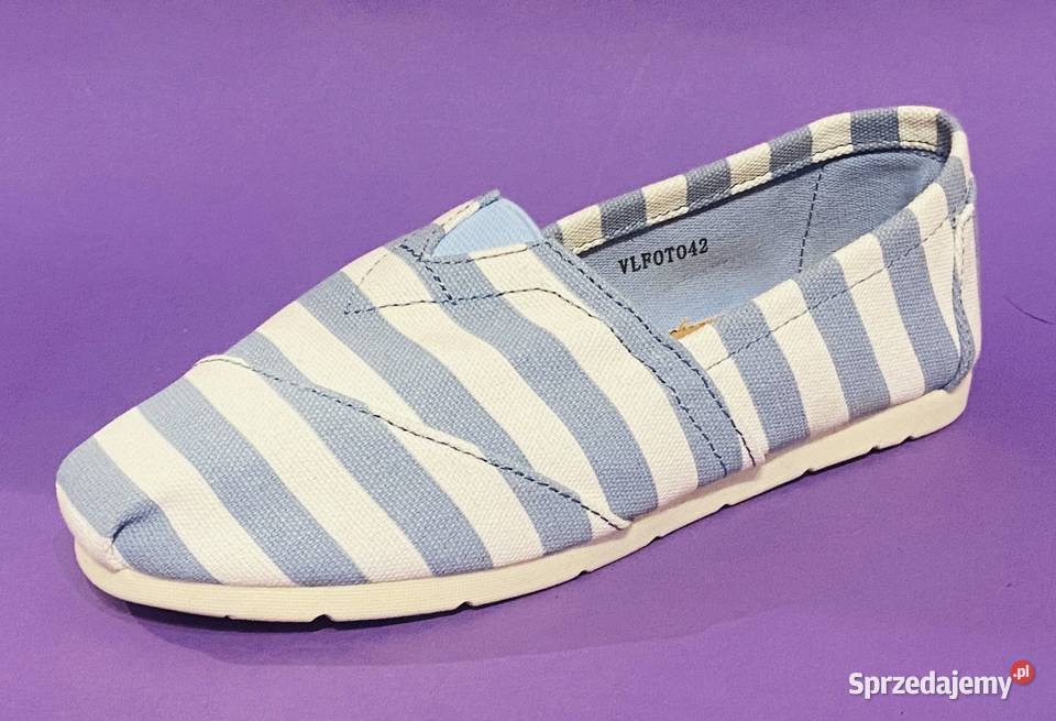 Damskie niebieskobiałe mokasyny rozmiar 36 Żyrardów