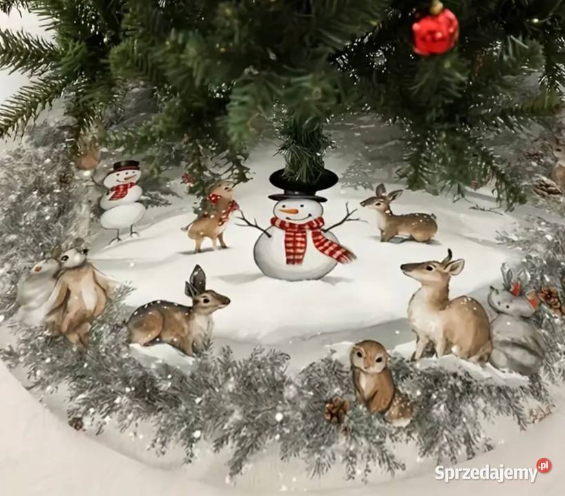 Mata dywanik pod choinkę świąteczna Nowa Kalisz