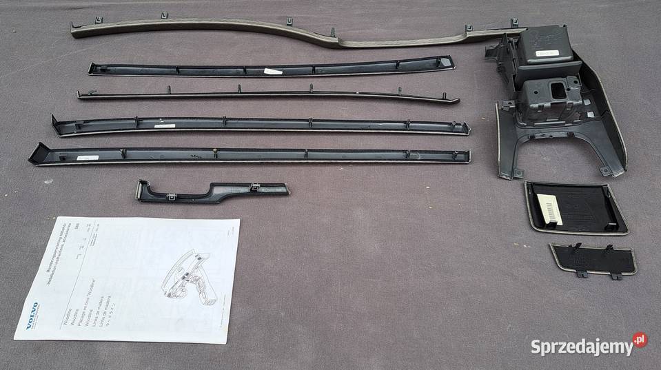 Dekory listwy ozdobne wnętrza komplet Volvo S80 Mielęcin