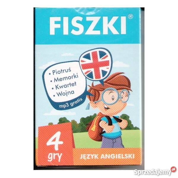 Fiszki angielski 4 gry Kinga Perczyńska Kultura i Rozrywka Warszawa sprzedam