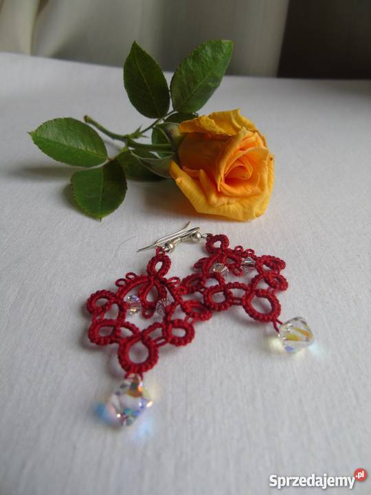 Kolczyki Frywolitkowe Biżuteria dla Pań