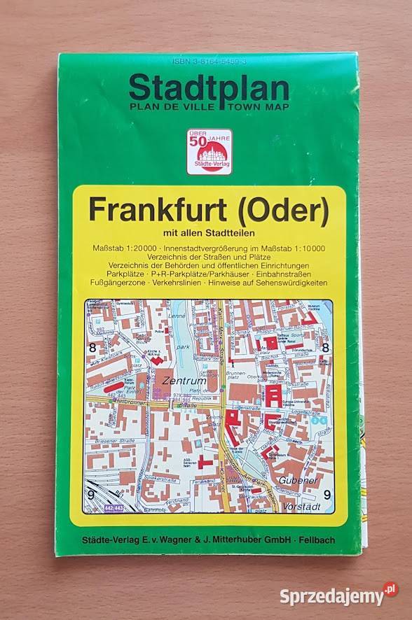 Plan miasta Leipzig 1971 FrankfurtOder Zielona Góra