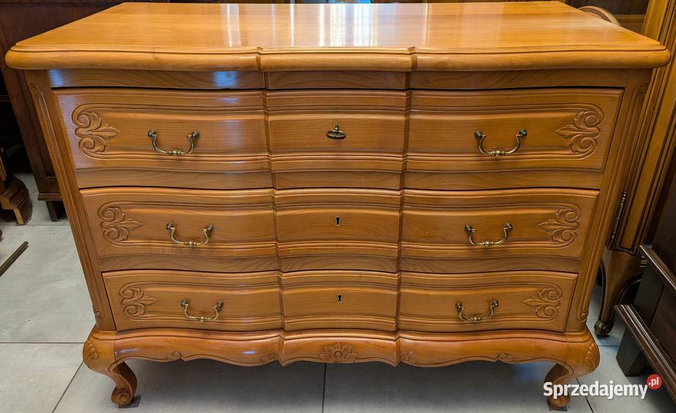 Piękna komoda ludwikowska czereśniasklep Dąbrowa Dąbrowa Górnicza