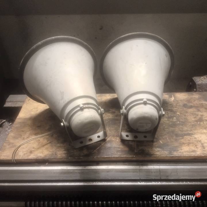 Głośnik nisko tonowy zewnętrzny radiowóz Milicja Głośniki