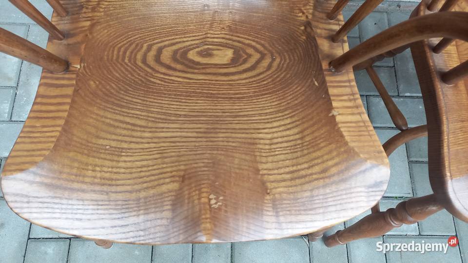 Fotele drewniane 3 sztuki rustykalne 641 zachodniopomorskie Gawroniec