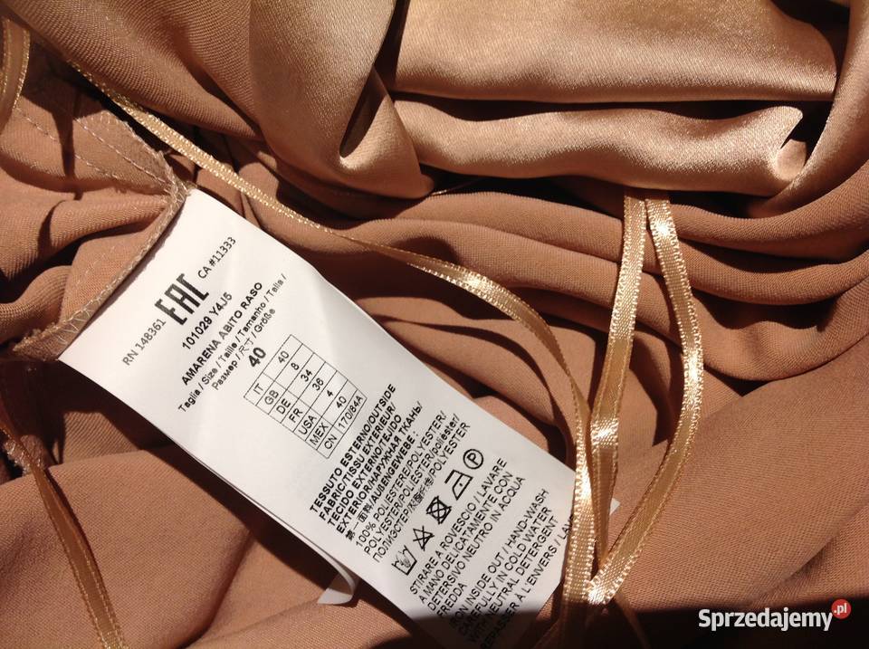 Sukienka Suknia Długa Damska PINKO XS NOWA Rozmiar 34(XS) Spódnice i sukienki Nowa Sól