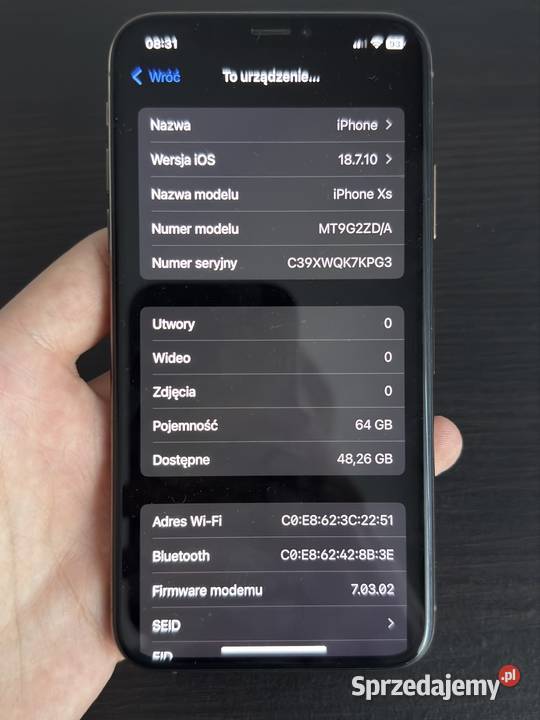 Apple iPhone XS 64 GB Gold 100 bateria kompletny opolskie Prudnik