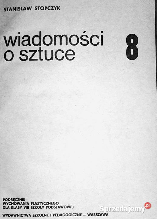 Wiadomości o sztuce 8 Stanisław Stopczyk Chełm sprzedam