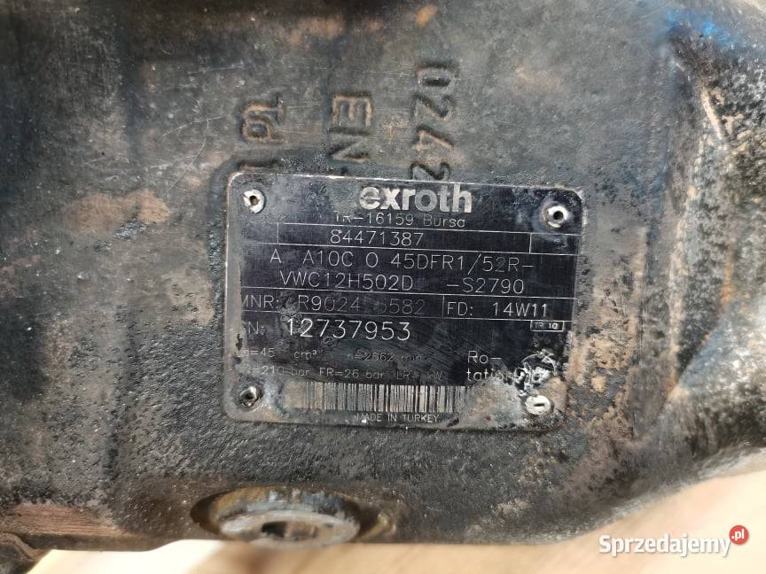 Pompa hydrauliczna Holland T 6155 Rexroth AA10C Pozostałe Wilkowo