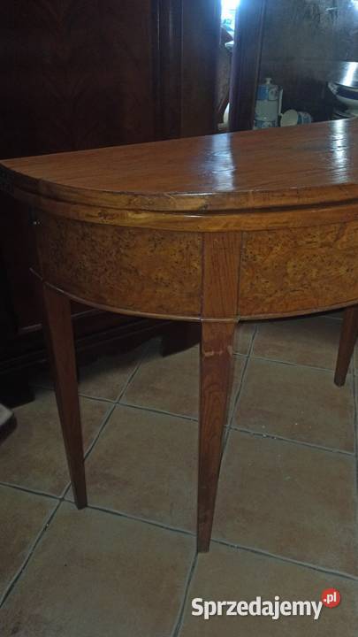 Antyk Konsola Stolik Składany Blat owalny Gdańsk sprzedam