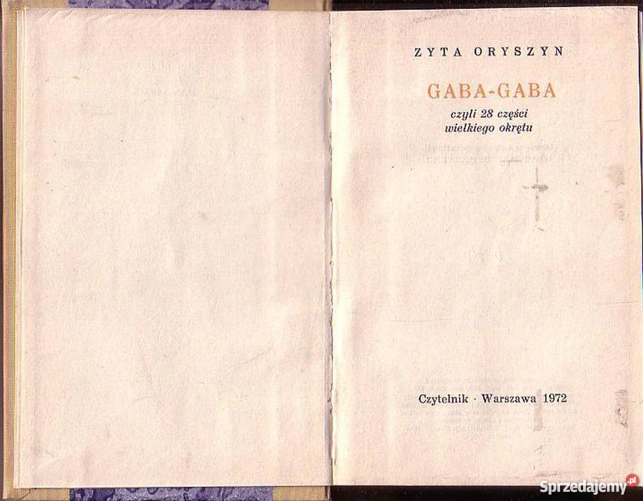 0493 GABAGABA CZYLI 28 CZĘŚCI WIELKIEGO OKRĘTU Czyrna
