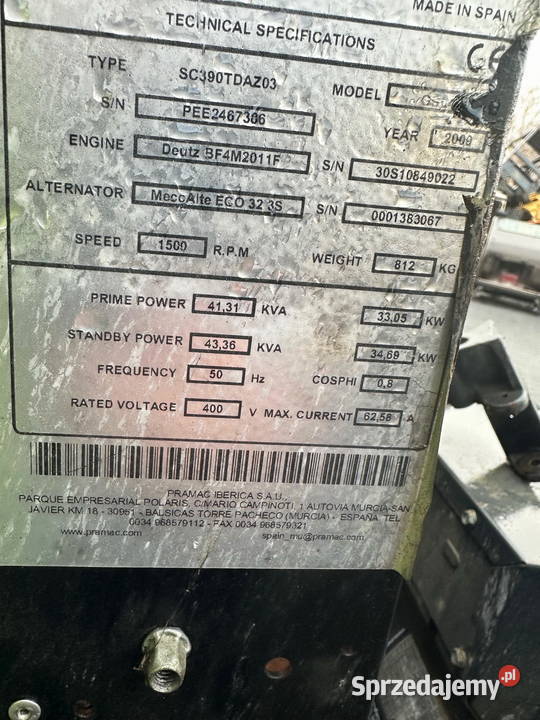 silnik 4cylindrowy Turbo DEUTZ BF4M2011 Działoszyn