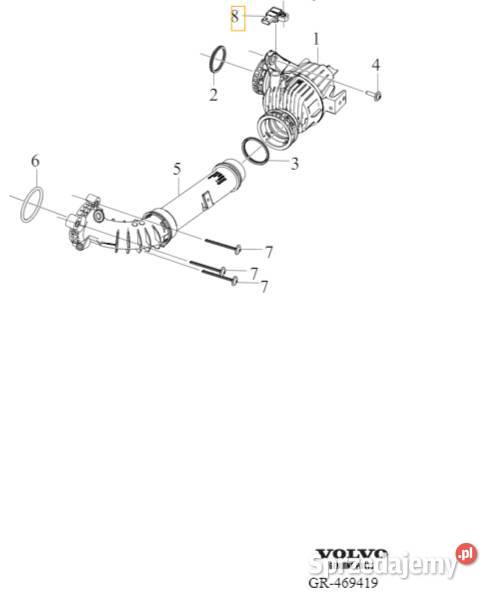 VOLVO S60 V60 S90 V90 XC40 XC60 XC90 czujnik Gadgety motoryzacyjne dolnośląskie Bielany Wrocławskie