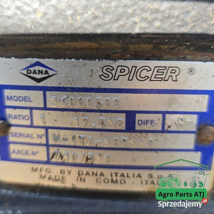 PRZEDNI MOST 740532 Dana V36000500 Valtra N 123 Ciechanowiec