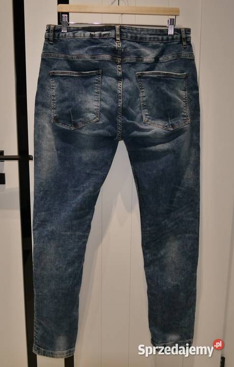 House świetne spodnie nowe W34 L34 niebieski Wrocław