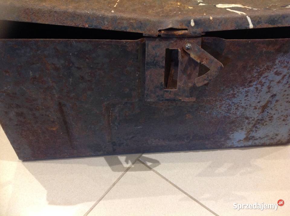 Stara Skrzynka Metalowa ZES CHOJNÓW Sygnowana Nowa Sól