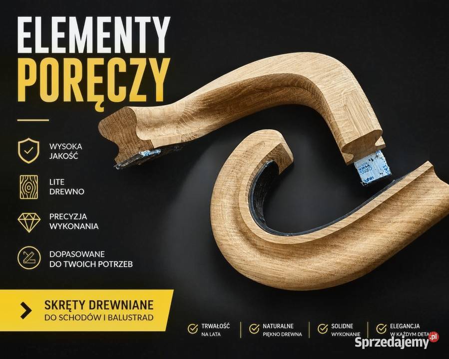 Balustrady Drewniane Poręcz Schodowa Skręty Łuki małopolskie